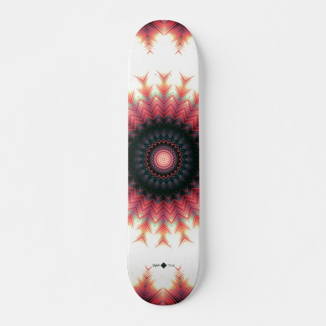 Skateboard Mandala d'inversion d'onde sonore (Devant)