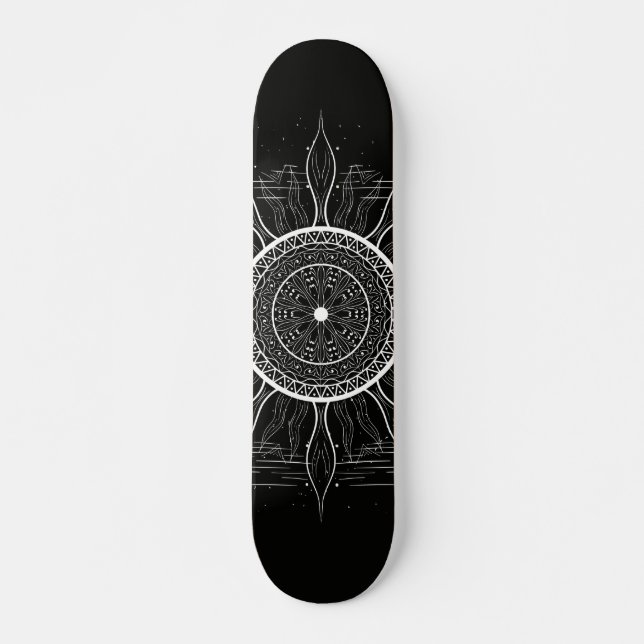 Skateboard Mandala du Soleil 2 (Devant)