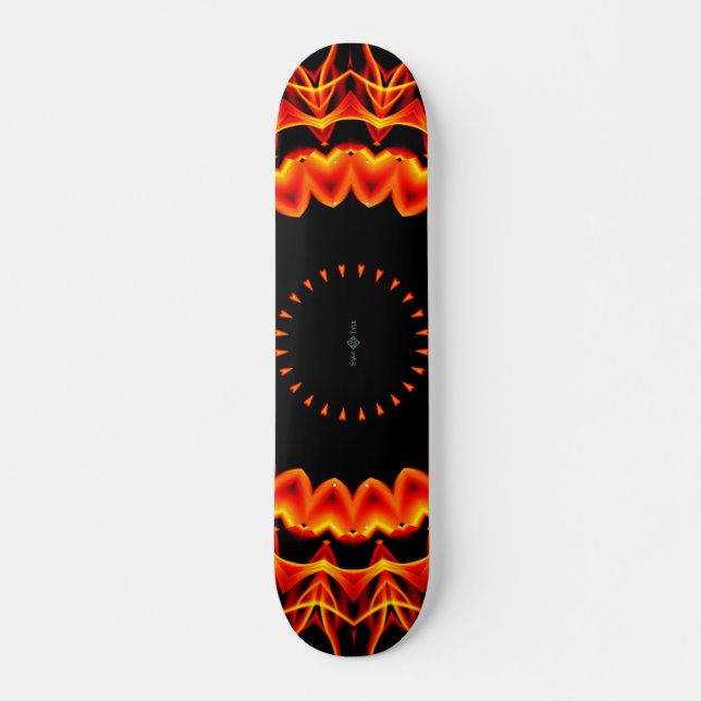 Skateboard Mandala Fireburst (Devant)