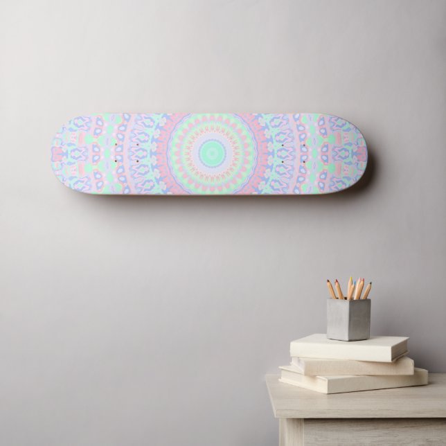 Skateboard Mandala Hippie Branché (Art mural (Horz))