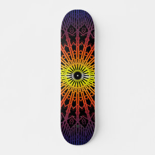 Skateboard Mandala Looking Glass ( Arc-en-ciel )