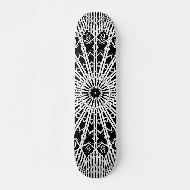 Skateboard Mandala Miroir (Devant)