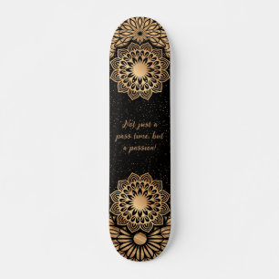 Skateboard Mandala Motif et devis tendance