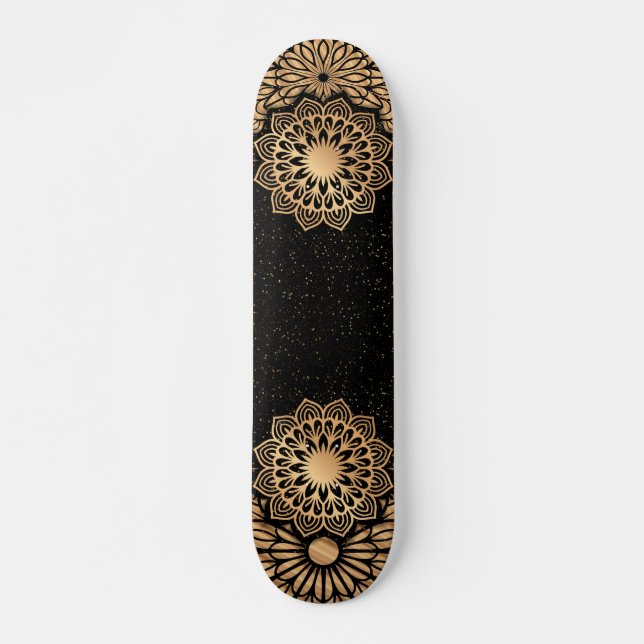 Skateboard Mandala Motif et devis tendance (Devant)