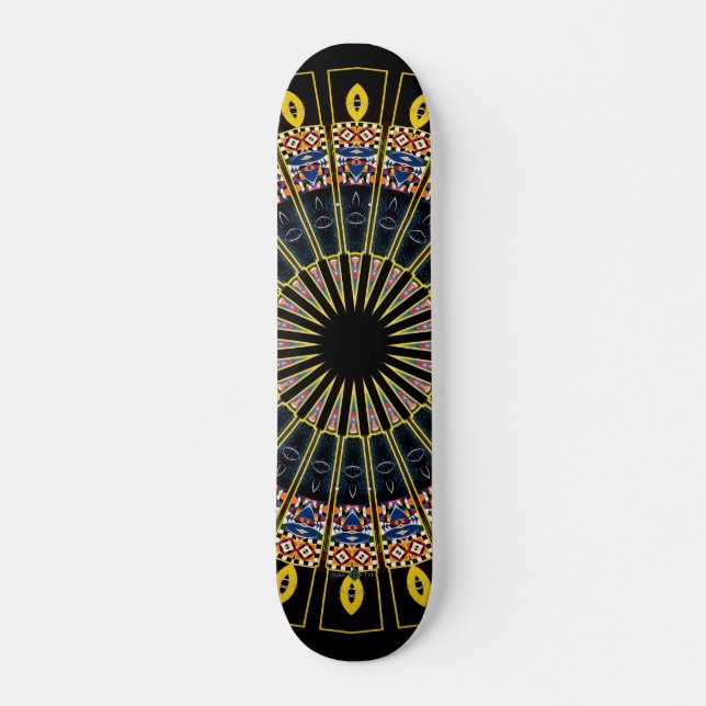 Skateboard Mandala Plein Cercle 2 (Devant)