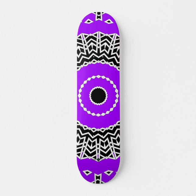 Skateboard Mandala Prism (Violet) (Devant)