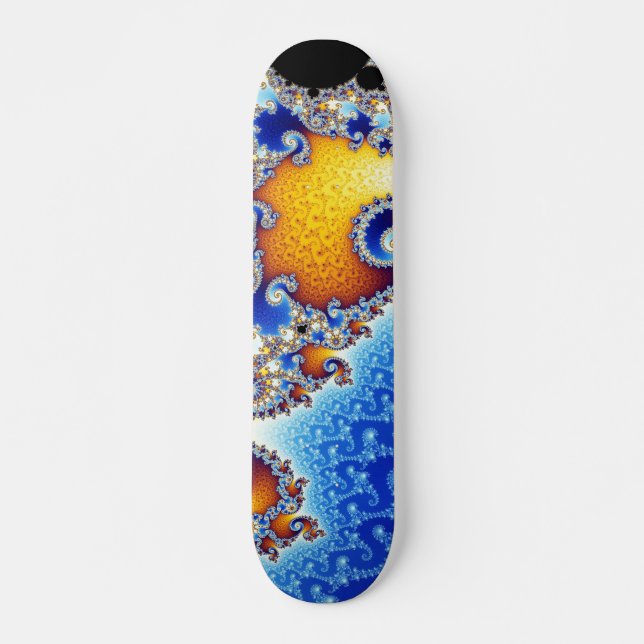 Skateboard Mandelbrot Set Satellite Double Spirale Fractale (Devant)