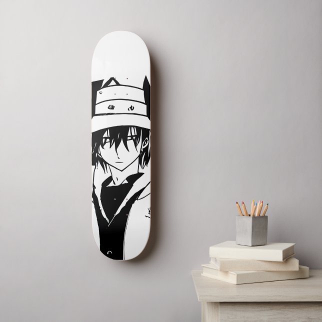 Skateboard Manga dans le style de l'art célèbre (Art mural)