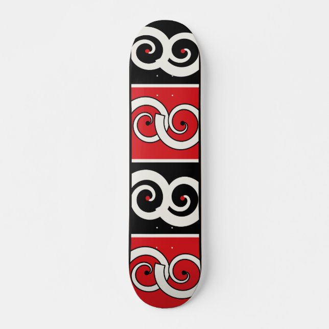 Skateboard Maori Inspired Spiral (Devant)