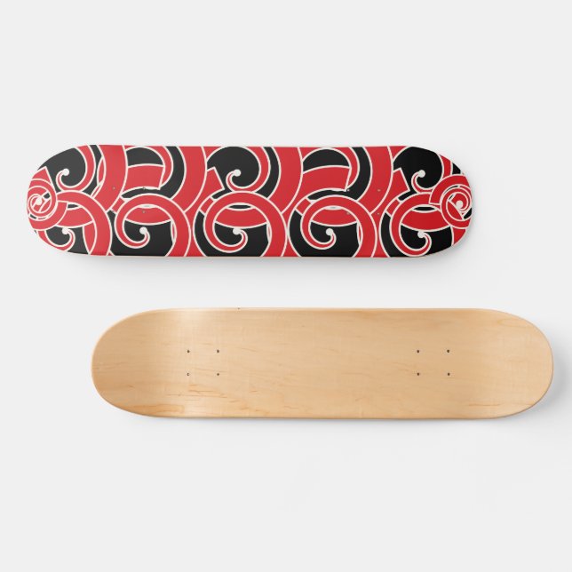 Skateboard Maori Inspired Spiral (Horz)
