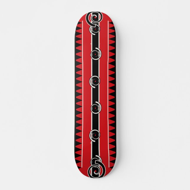 Skateboard Maori Shark Tooth Tribal (Devant)