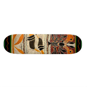 Skateboard Maori Tribal Folklore Design Skate