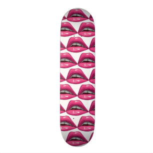 Skateboard Maquillage de lèvres de rose d'art de bruit