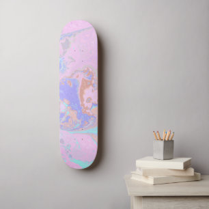 Skateboard Marbre Abstrait
