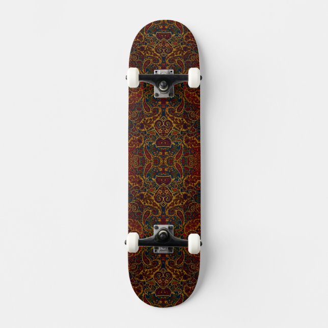 Skateboard Marbre abstrait coloré mignon (Recto)