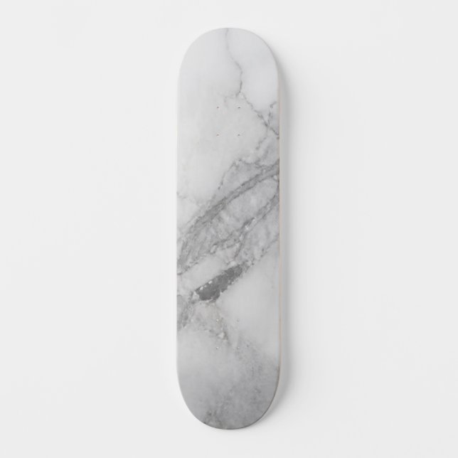 Skateboard Marbre Blanc (Recto)