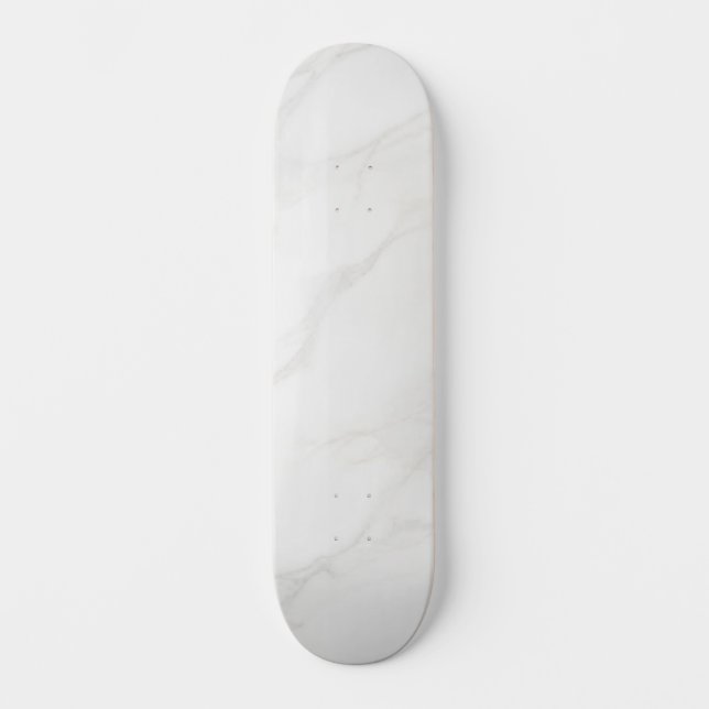 Skateboard Marbre Blanc (Recto)