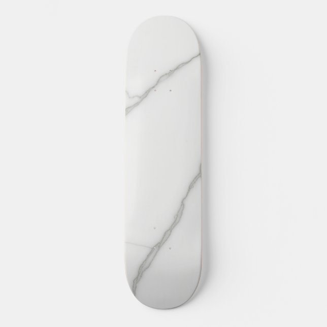 Skateboard Marbre Blanc (Recto)
