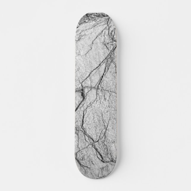 Skateboard Marbre gris Béton applaudi (Devant)