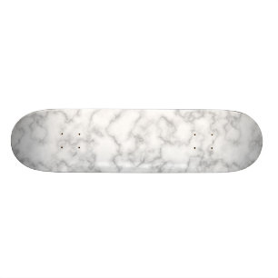 Skateboard Marbre Motif gris blanc marbré Pierre Arrière -