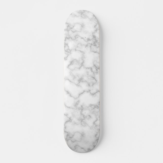 Skateboard Marbre Motif gris blanc marbré Pierre Arrière - pl (Devant)
