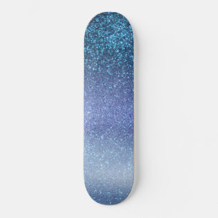 Skateboard Marine Pastel Blue Triple Parties scintillant Ombr