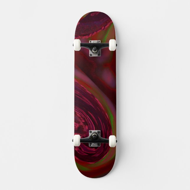 Skateboard Maroon Wave (Recto)