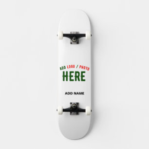 SKATEBOARD MARQUE BLANCHE MODERNE ET PERSONNALISABLE VÉRIFIÉE