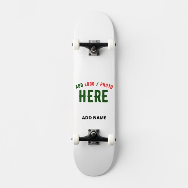SKATEBOARD MARQUE BLANCHE MODERNE ET PERSONNALISABLE VÉRIFIÉE (Recto)