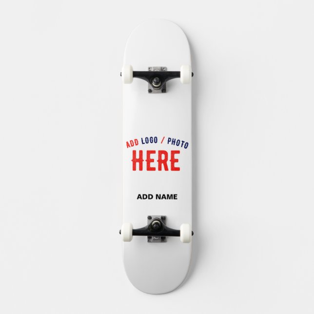 SKATEBOARD MARQUE BLANCHE MODERNE ET PERSONNALISABLE VÉRIFIÉE (Recto)