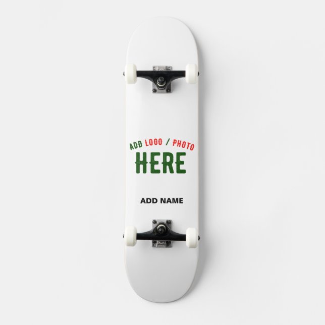 SKATEBOARD MARQUE BLANCHE MODERNE ET PERSONNALISABLE VÉRIFIÉE (Recto)