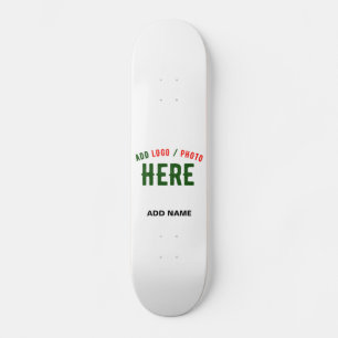SKATEBOARD MARQUE BLANCHE MODERNE ET PERSONNALISABLE VÉRIFIÉE