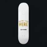 SKATEBOARD MARQUE BLANCHE VÉRIFIÉE PERSONNALISABLE MODERNE ET<br><div class="desc">C'EST UN MODÈLE DE DESIGN POUR CLIENTS. VOUS POUVEZ MODIFIER,  REDIMENSIONNER OU AJOUTER LOGO,  PHOTO,  TEXTE ET COULEURS COMME VOUS LE SOUHAITEZ. MERCI.</div>