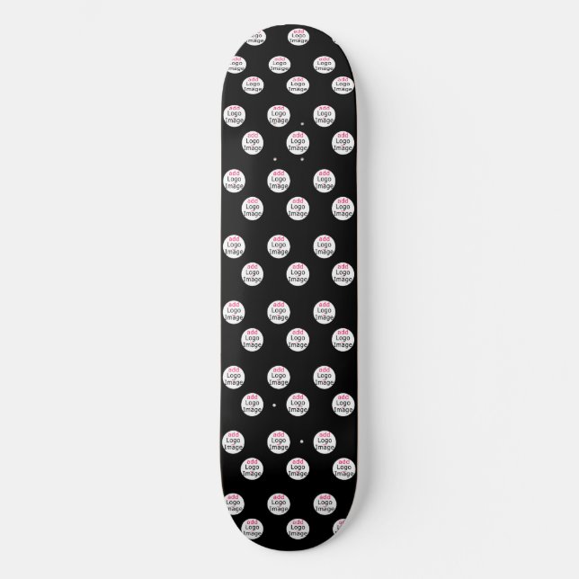 Skateboard Marque professionnelle personnalisable Noir (Recto)
