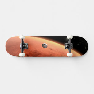 Skateboard Mars Science Laboratory approchant Mars.