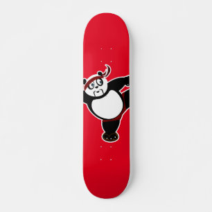 Skateboard Martial Arts Panda - Rouge