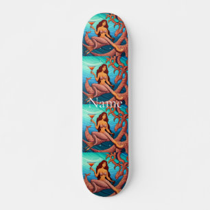 Skateboard Martini à cheveux longs Mermaid Thunder_Cove