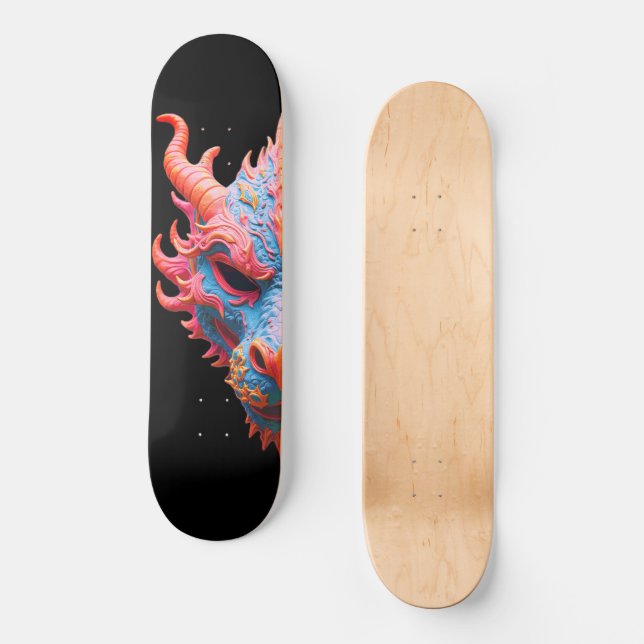 Skateboard Masque de dragon Aurora (Recto)