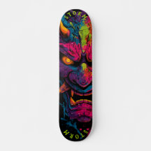 Masque Oni Néon – Édition Limitée Graffiti Street