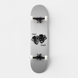 Skateboard Masques de théâtre de comédie et de tragédie
