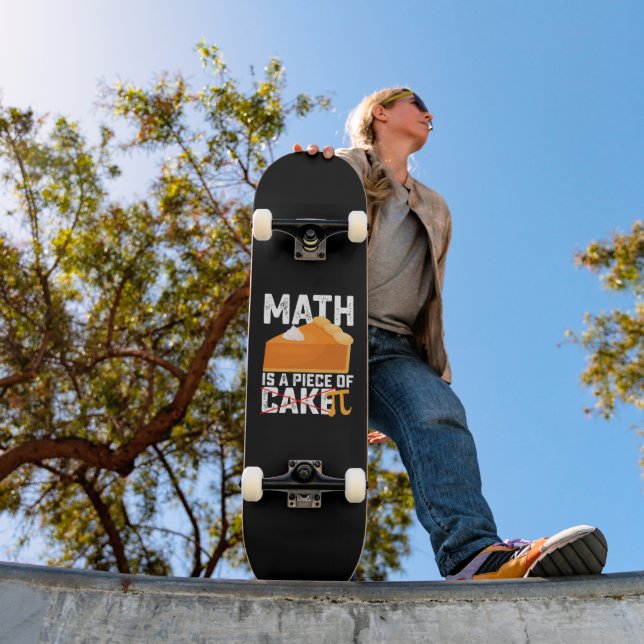 Skateboard Math Est Une Pièce De Gâteau Pi Day Drôle (Extérieur 1)