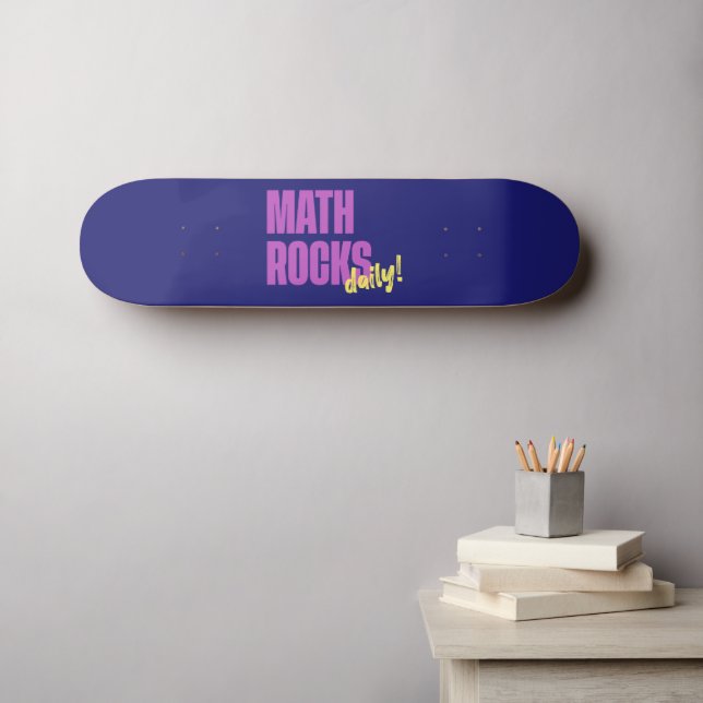 Skateboard Math Rocks Daily (Art mural (Horz))