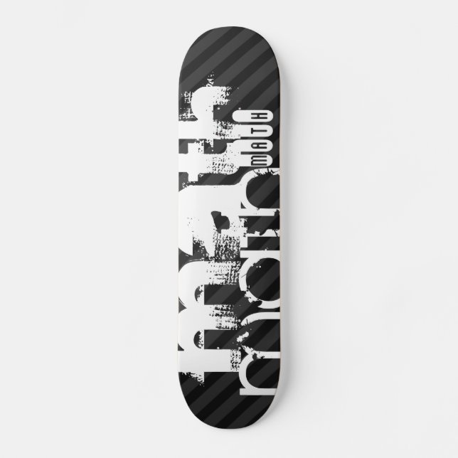 Skateboard Maths ; Gris noir et gris foncé (Recto)