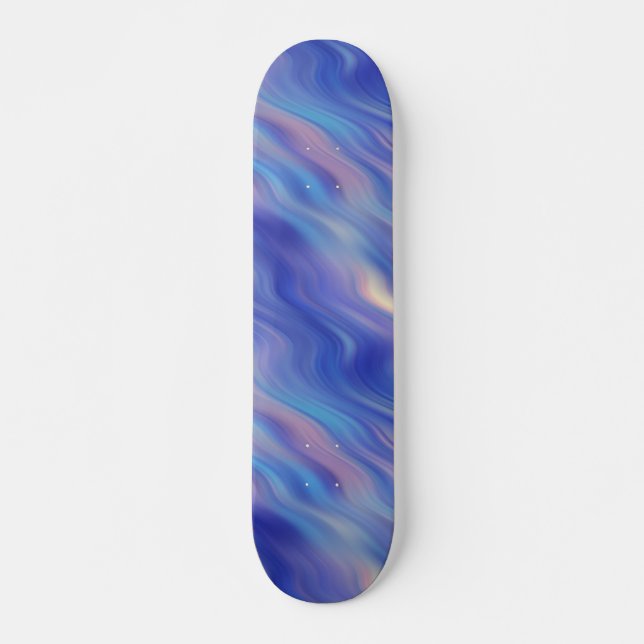 Skateboard Matin Glory Blue Wavy Texture (Devant)