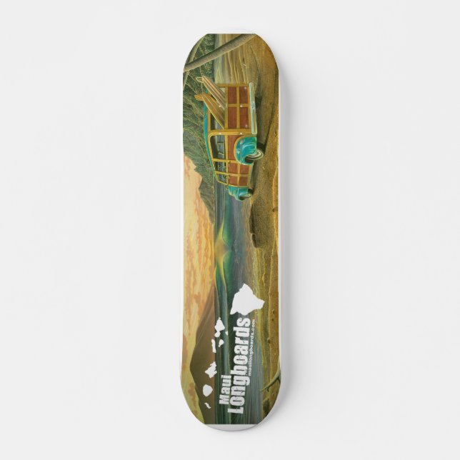Skateboard Maui Longboards Woody Longboard (Devant)