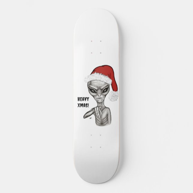 Skateboard Mauvais Alien, Lourds Noël ! (Recto)
