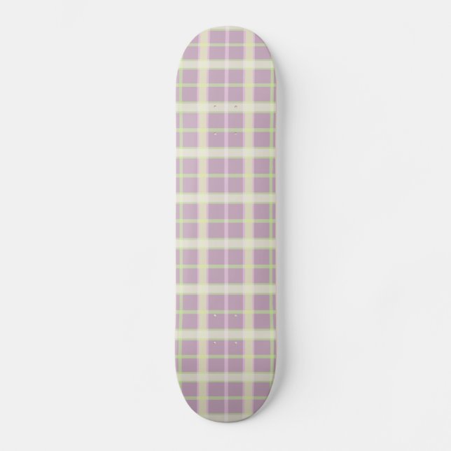 Skateboard Mauve & Pastels Plaid (Recto)