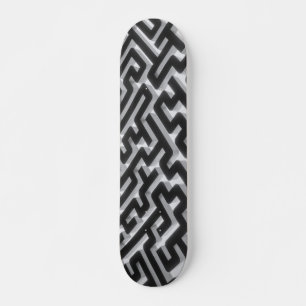 Skateboard Maze Silver Black