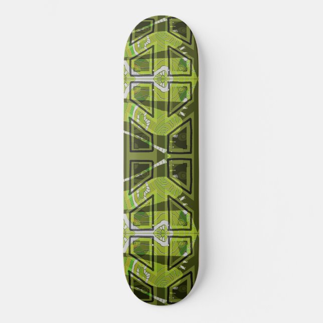 Skateboard MAzipoodles Diamond Eyes Collage Olive (Recto)