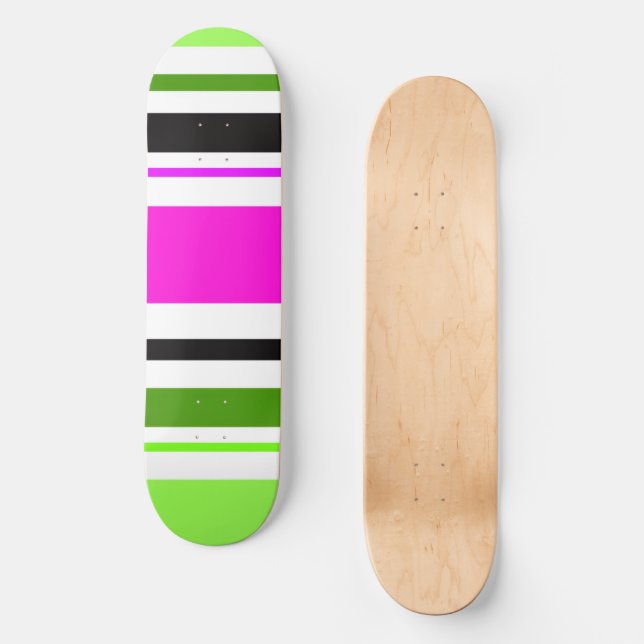 Skateboard MAZIPOODLES Stripes Spaghetti 153 (Recto)